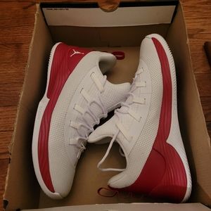 Jordan sneakers, Size 10.5, White and Red